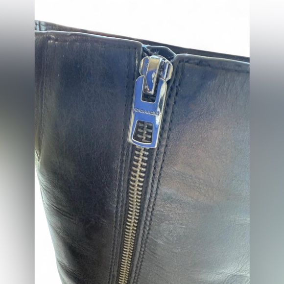 COACH Carolina Extended Calf Leather Riding Boots - Picture 4 of 10